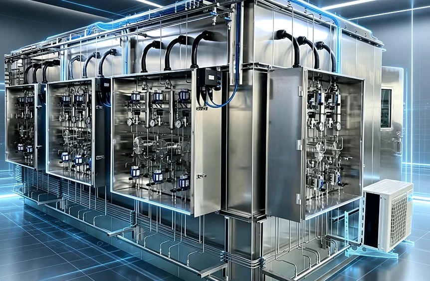 In-line blending analyser skid for the SynBlend system